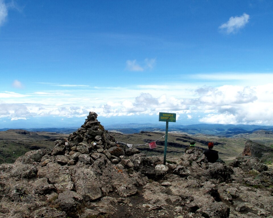 The Wagagai summit area on Uganda’s Mount Elgon.