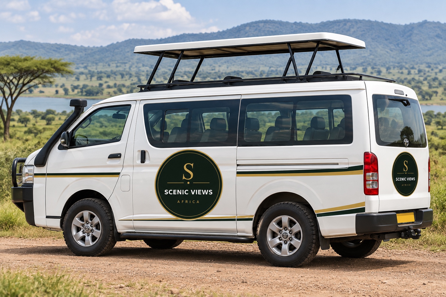 Scenic Views Africa safari minibus with a raised viewing roof